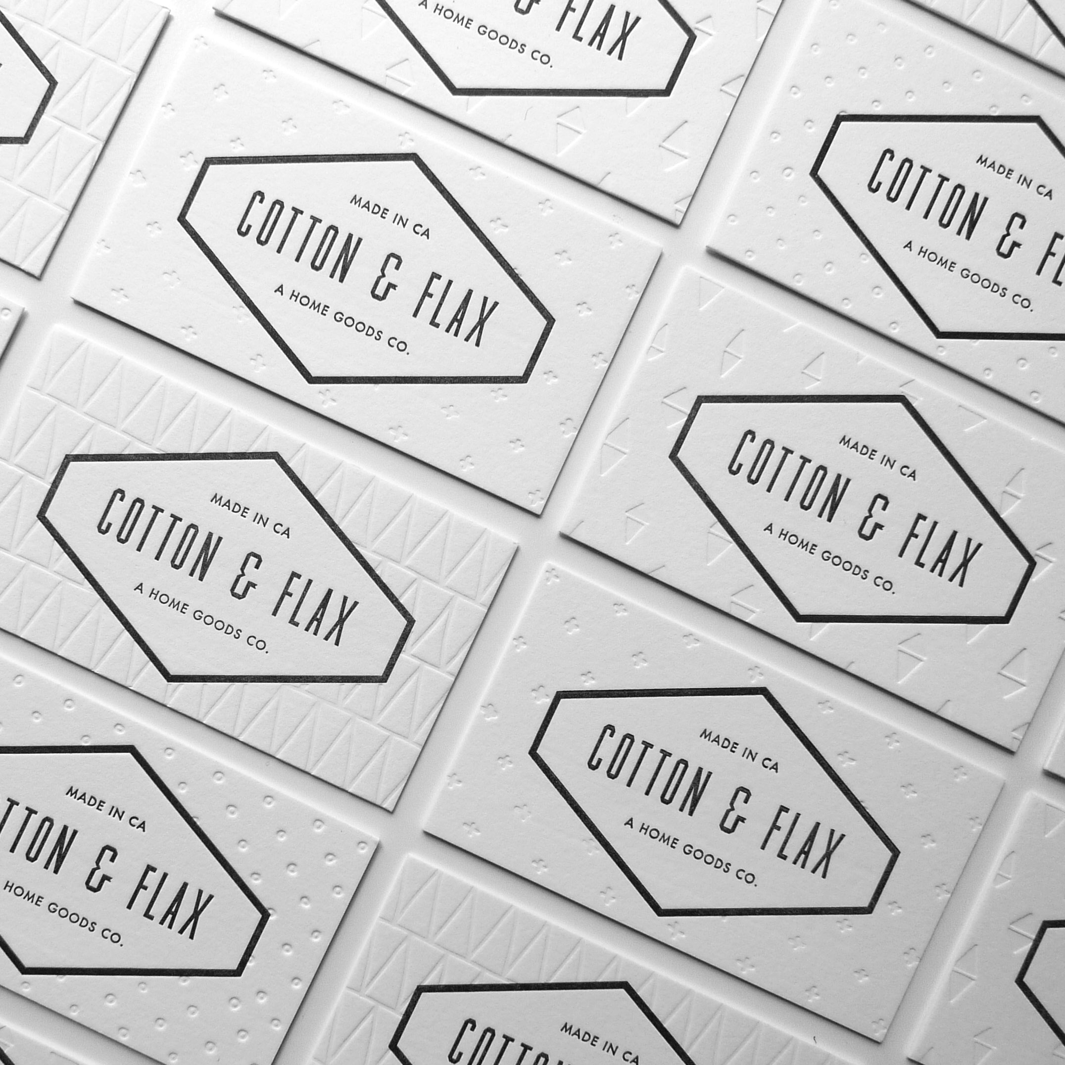 Cotton & Flax business cards