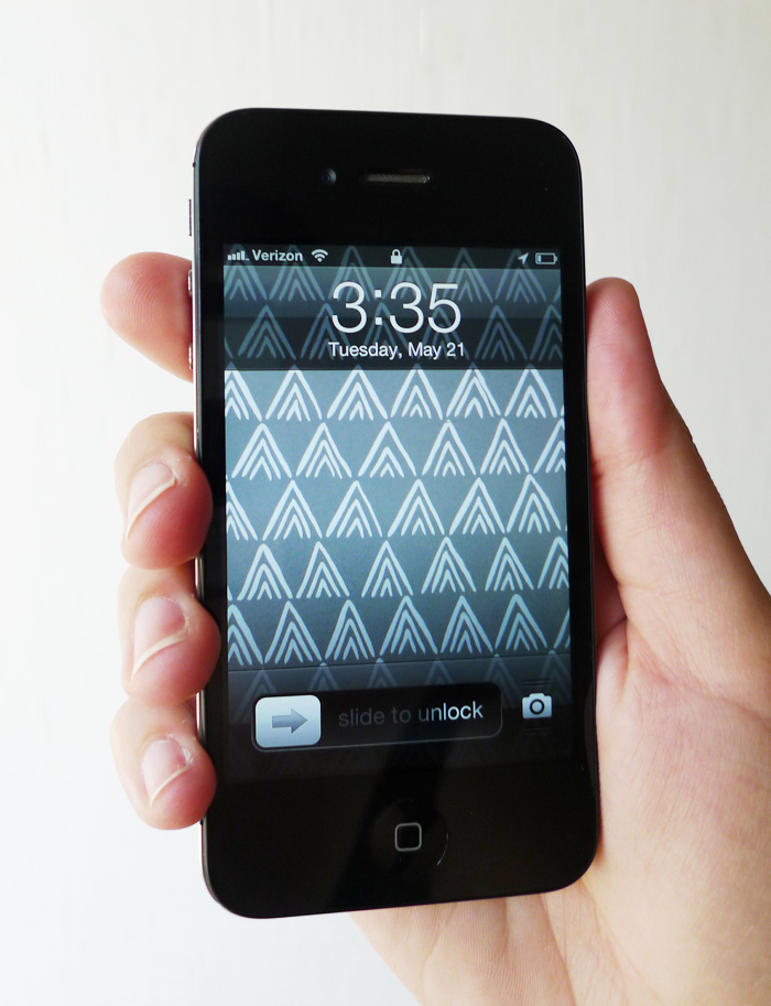 Free Patterned iPhone Wallpaper – Colorful Mountains – Blog – Cotton & Flax