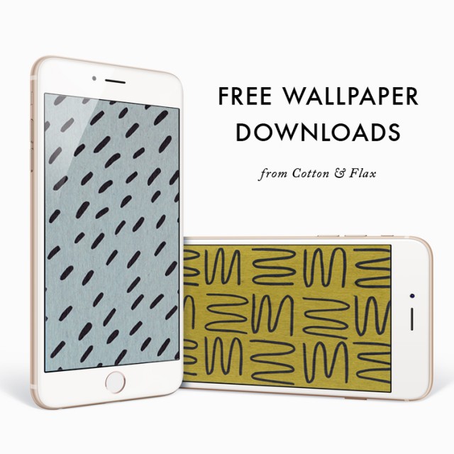 Free iphone wallpapers from Cotton & Flax