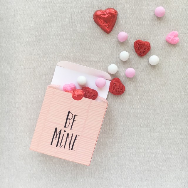 Free valentine box printable from Cotton & Flax