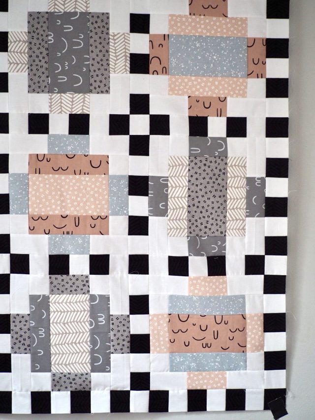 Modern Quilt made with Arroyo Fabric