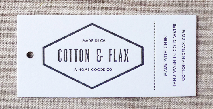 New Business Cards and Hangtags – Blog – Cotton & Flax